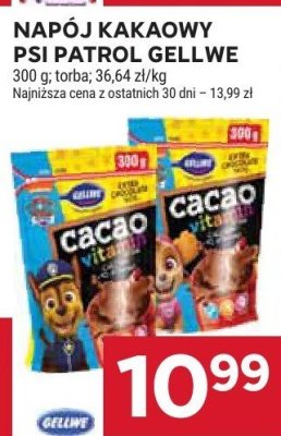 Napój kakaowy Psi Patrol Gellwe promocja w Stokrotka
