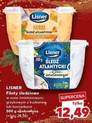 Filety śledziowe z borowikami Lisner promocja w Kaufland