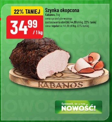 Szynka okopcona Kabanos promocja w POLOmarket