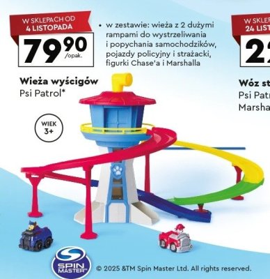 Wieża wyścigów Psi Patrol promocja w Biedronka