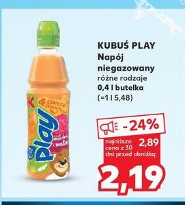 Napój marchew-malina-limetka-jabłko Kubuś play! promocja