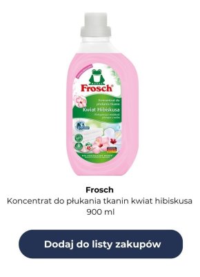 Koncentrat do płukania tkanin kwiat hibiskusa promocja w Auchan