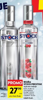 Wódka STOCK PRESTIGE Cranberry 0,5 l promocja w Intermarche