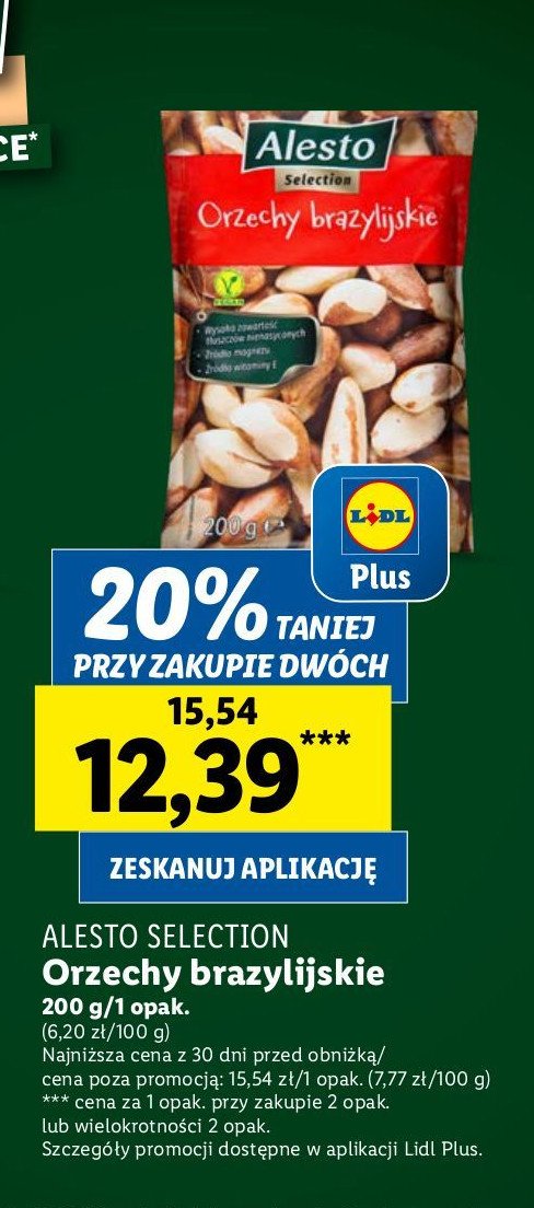 Orzechy brazylijskie Alesto (Lidl) promocja