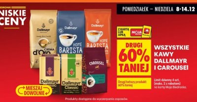 Kawa Dallmayr, Carousel wszystkie rodzaje  promocja w Biedronka