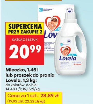 Mleczko do prania promocja w Biedronka