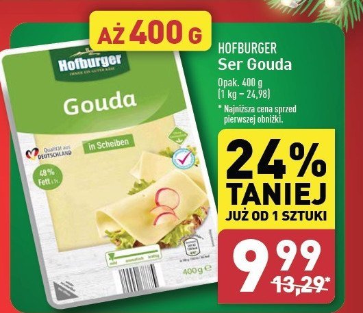 Ser gouda Hofburger promocja