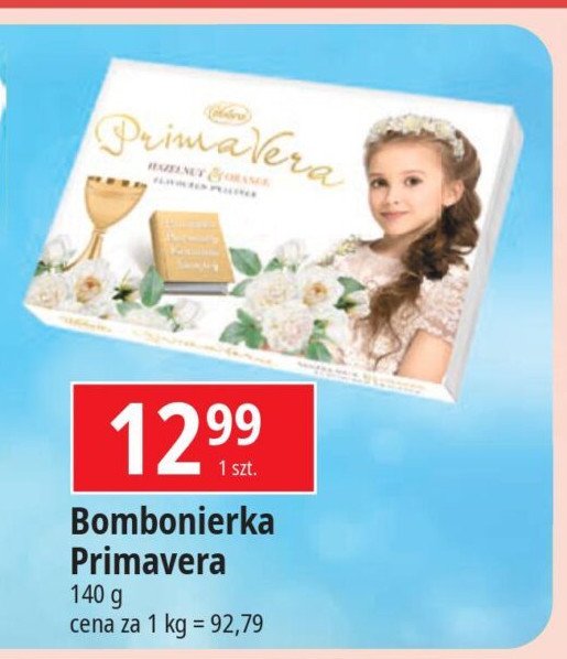 Bombonierka komunijna z dziewczynk膮 Vobro prima vera promocja