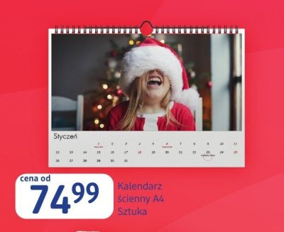 Kalendarz ścienny A4 promocja w Drogerie DM