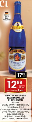 Wino SAINT URBAN LIEBFRAUMILCH RHEINHESSEN promocja w Twój Market