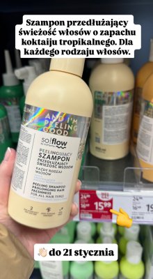 Szampon peelingujący So!flow by VisPlantis przedłużający świeżość włosów promocja w Rossmann