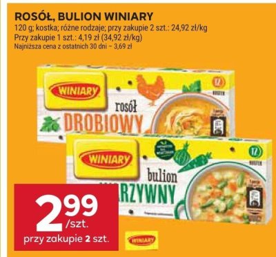 Rosół, bulion Winiary promocja w Stokrotka