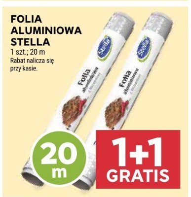 Folia aluminiowa Stella promocja w Stokrotka