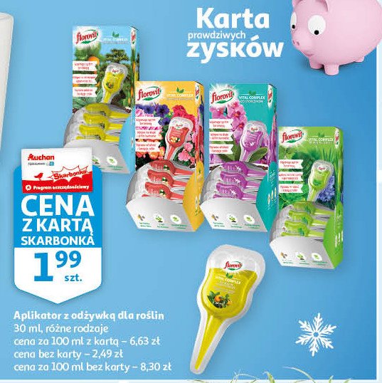 Aplikator nawozowy rośliny egzotyczne Florovit vital complex promocja