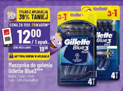 Maszynka do golenia Gillette Blue3 promocja w POLOmarket