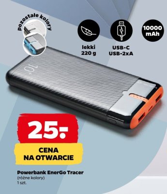 Powerbank EnerGo, różne kolory promocja w Netto