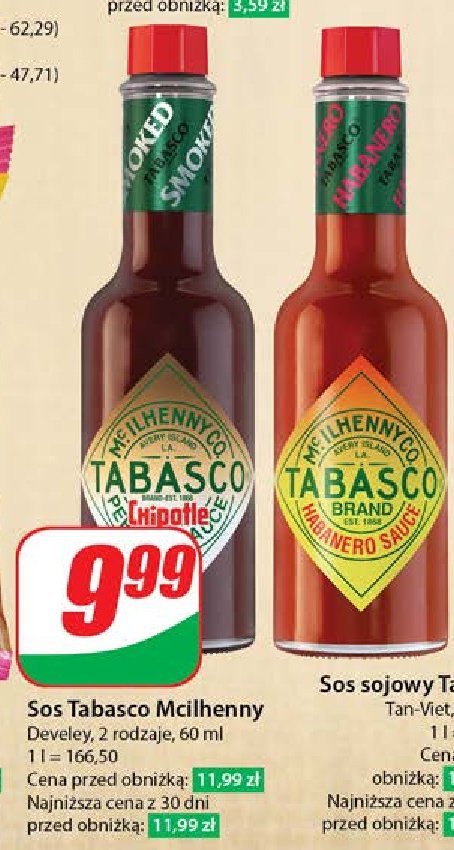 Sos tabasco chipotle Mcilhenny co. promocja w Dino