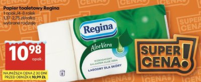 Papier toaletowy Regina 1 opak./4-8 rolek wybrane rodzaje promocja w Delikatesy Centrum