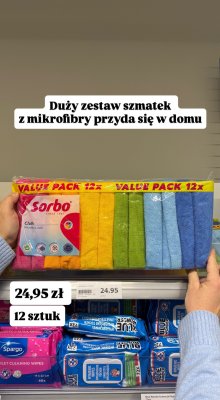 Ściereczki z mikrofibry Sorbo Cloth Microfibre promocja w Action