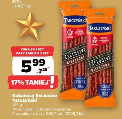 Kabanosy Exclusive  promocja w Netto