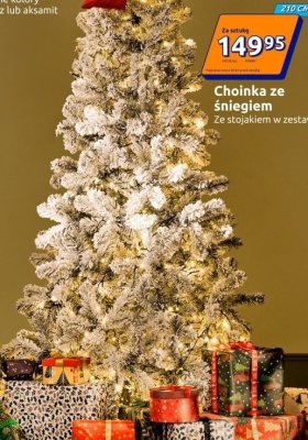 Choinka ze śniegiem promocja w Action