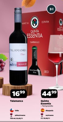 Wino Talamanca Chile Medium Dry promocja w Netto