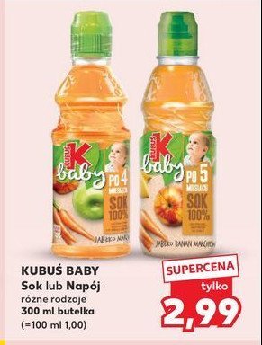 Sok jabłko marchew mango Kubuś baby promocja