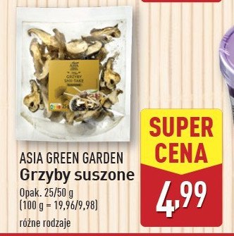 Grzyby shii-take Asia green garden promocja w Aldi