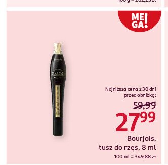 Tusz do rzęs twist up ultra black Bourjois promocja w Rossmann