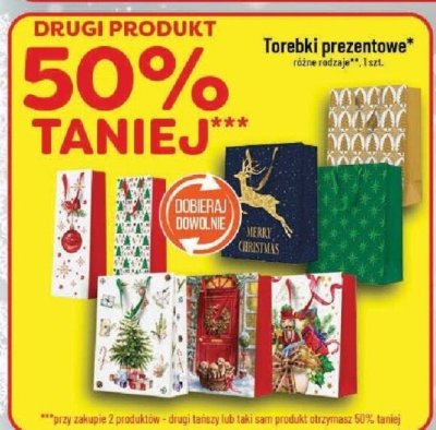 Torebki prezentowe różne wzory 1 szt. promocja w POLOmarket