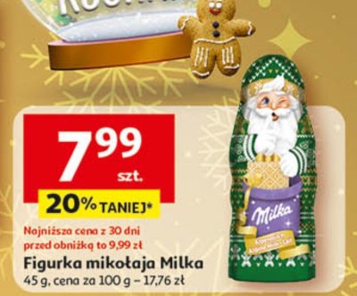 Figurka mikołaja Milka promocja w Auchan