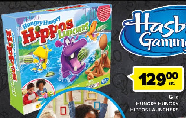 Gra hungry hungry hippos Hasbro gaming promocja