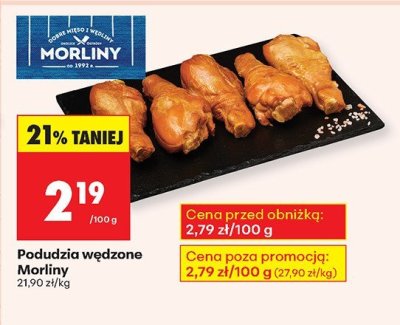 Podudzia wędzone Morliny promocja w Biedronka