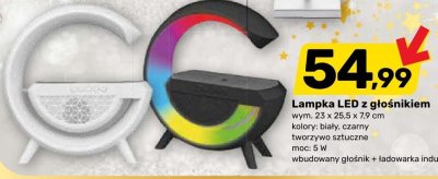 Lampka LED z głośnikiem biały, czarny promocja w Bricomarche