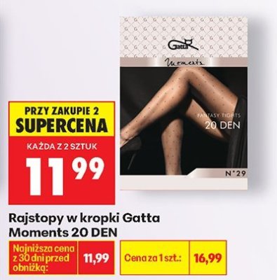 Rajstopy w kropki Moments 20 DEN promocja w Biedronka