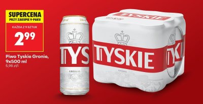 Piwo Tyskie Gronie promocja w Biedronka
