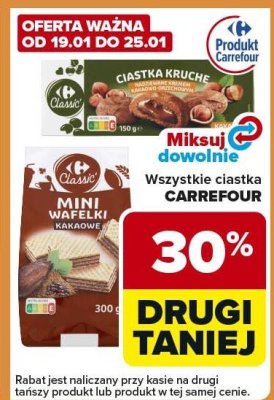 Ciastka różne rodzaje Carrefour promocja w Carrefour Express