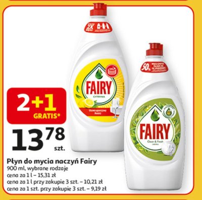 P艂yn do mycia naczy艅 apple Fairy promocja