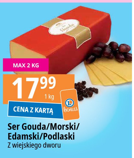 Ser z贸艂ty gouda Z wiejskiego dworku promocja