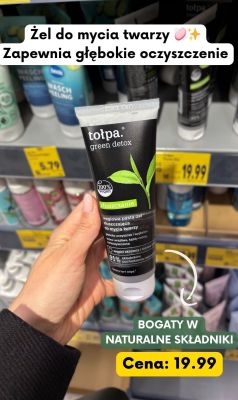 Żel  do mycia twarzy green detox głębokie oczyszczenie promocja w Kaufland