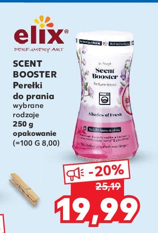 Perełki do prania shades of fresh Elix scent booster promocja