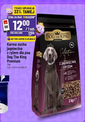 Karma sucha jagnięcina z ryżem psa Dog The King Premium promocja w POLOmarket
