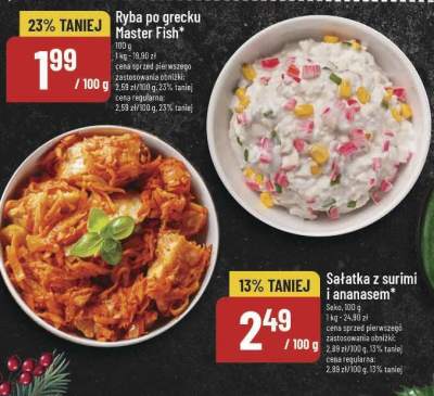 Ryba po grecku Master Fish promocja w POLOmarket