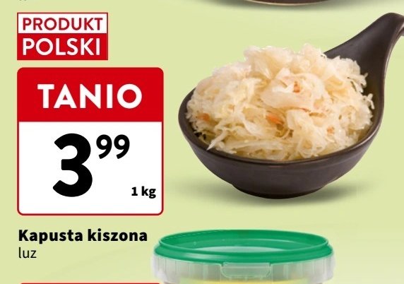 Kapusta kiszona promocja w Intermarche