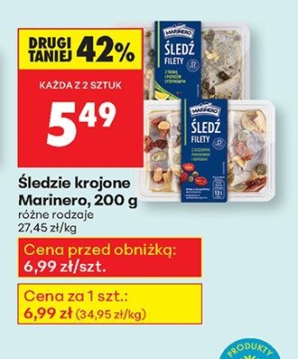 Śledzie krojone, 200 g promocja w Biedronka