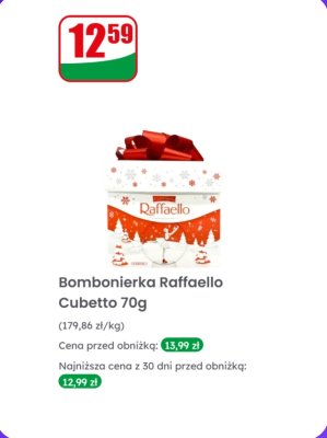 Bombonierka Raffaello Cubetto 70g promocja w Dino