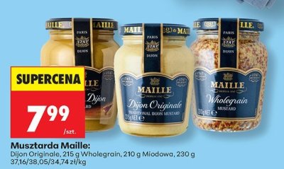 Musztarda Maille: Dijon Originale, Wholegrain, Miodowa promocja w Biedronka