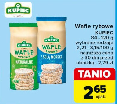 Wafle ryżowe naturalne Kupiec promocja