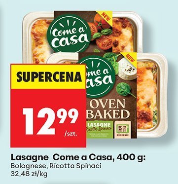 Lasagne Ricotta Spinaci promocja w Biedronka