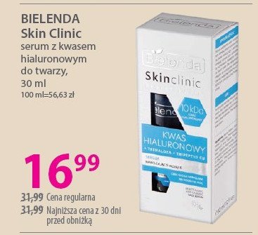 Serum nawilżająco-kojące kwas hialuronowy BIELENDA SKIN CLINIC PROFESSIONAL promocja